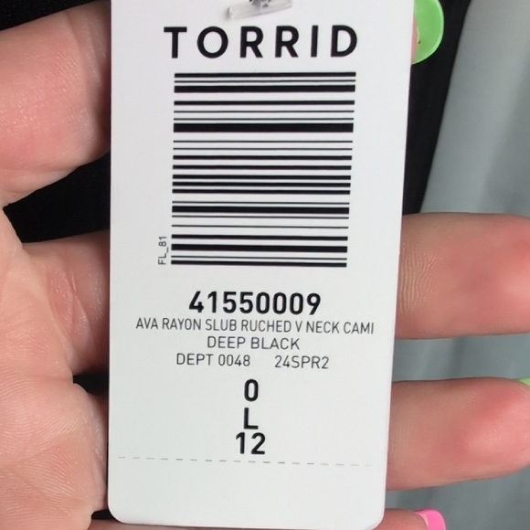 Torrid Black Relaxed Tank Top. NWT. Large - Picture 5 of 8